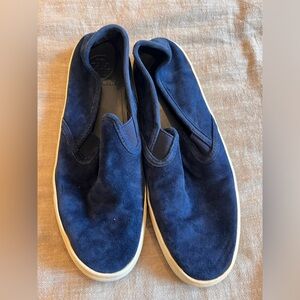 Tory birch suede slip on shoes